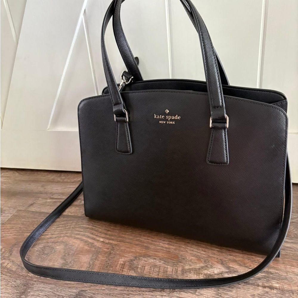 Kate Spade Black Satchel with Gold Hardware